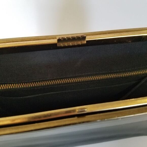 Vintage 60's L&M Lowy & Mund Edwards Lucite Handle Convertible Day To Night Bag - Picture 5 of 16